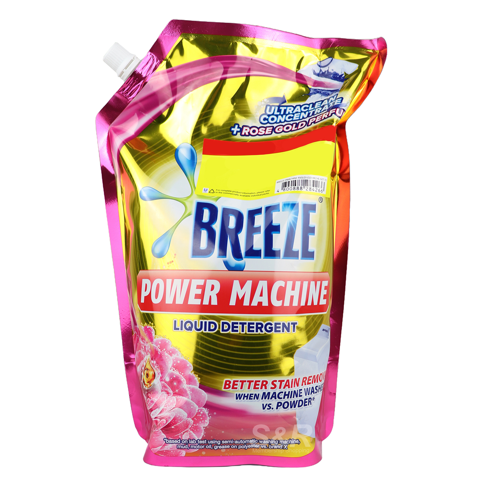 Breeze Liquid Detergent Power Machine Rose Gold 2.4L
